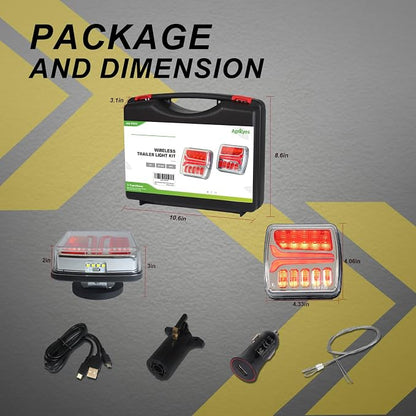 Agrieyes Wireless Trailer Lights, Magnetic LED Trailer Light Rechargeable - Image 9