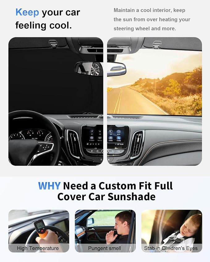 for Toyota Tacoma Windshield Sun Shade 2016-2021 2022 2023 2024 2025 2026 - Image 5