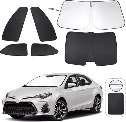 TINGLU Window Shades for Toyota Corolla 2014-2019 Accessories Car Side Full by TINGLU