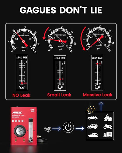 ANCEL S3000 PRO Automotive Smoke Machine - Image 7