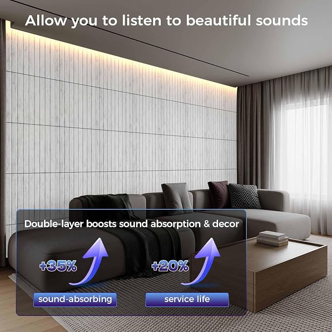 12 Pack Large Soundproof Wall Panels, 15.7 x 15.7 x 0.47 in Sound Proof Foam - Image 3