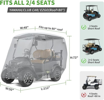 10L0L Heavy Duty Golf Cart Cover - Image 6