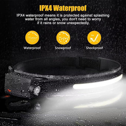 Headlamp Rechargeable 2PCS, 230° Wide Beam Head Lamp LED - Image 7