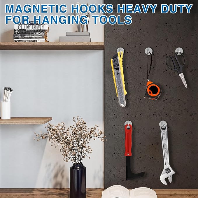 LOVIMAG Magnetic Hooks for Cruise Cabins, 110lbs Magnetic Hooks for Classroom - Image 7