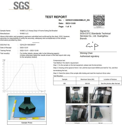 Heavy Duty Swing Sets Brackets Including 2 A-Frame Swing Set Brackets and 4 - Image 7