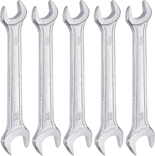 HARFINGTON 5pcs Double Open End Wrench 11mm x 13mm Metric 15 Degree Offset by HARFINGTON