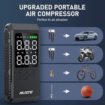 Tire Inflator Portable Air Compressor, Air Pump - Image 3