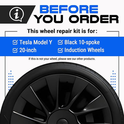 Premium Tesla Wheel Curb Rash Repair Kit - Image 2