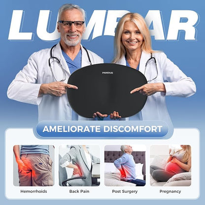 Lumbar Support Pillow for Office Chair, Memory Foam Lumbar Pillow for Lower - Image 2