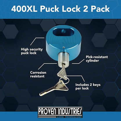 Proven Industries Model 400XL Puck-Lock Set, Made in The USA - Image 2