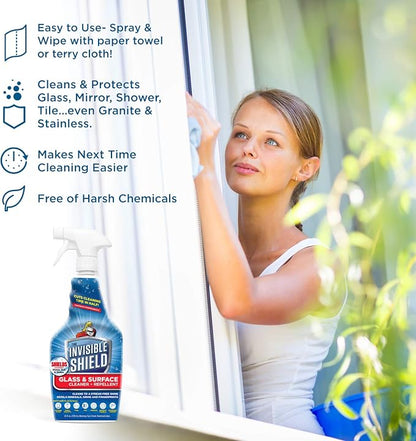 Invisible Shield Glass & Surface Cleaner and Repellent 32 fl. oz. Cleans and - Image 7