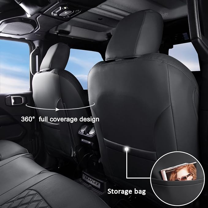 GIANT PANDA Customized Full Set Car Seat Covers - Image 3