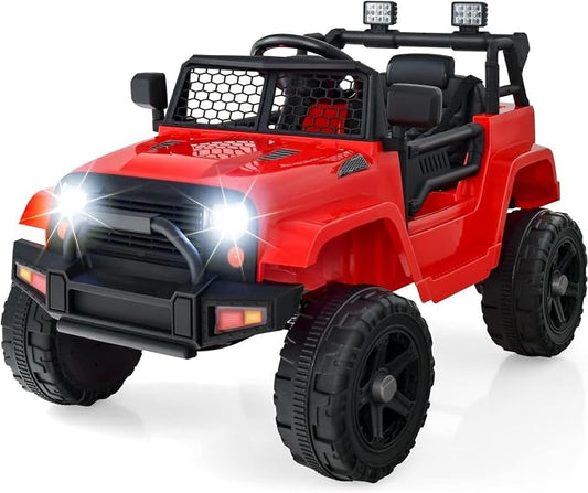 OLAKIDS Kids Ride On Truck, 12V Electric Vehicle Jeep Car by Wherethefairytalebegins