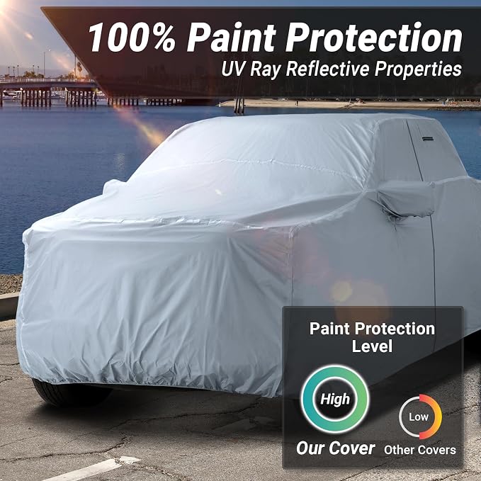 iCarCover Fits 2004-2024 Silverado 1500 Crew Cab, 5.8 ft Short Bed Chevy Truck - Image 3