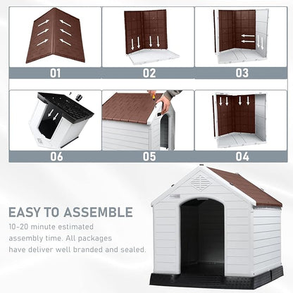 LEMBERI Durable Waterproof Plastic Dog House - Image 6