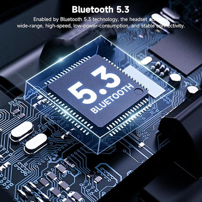 Bluetooth Headset V5.3, 100 Hrs Talk Time Single-Ear Earphone, CVC8.0 Noise - Image 5