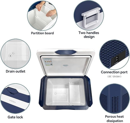 Car Fridge Portable 12V Refrigerator 40 Quart 12 Volt Freezer Compressor Cooler - Image 4