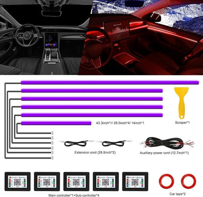 Acrylic Interior Car LED Strip Light - Image 3