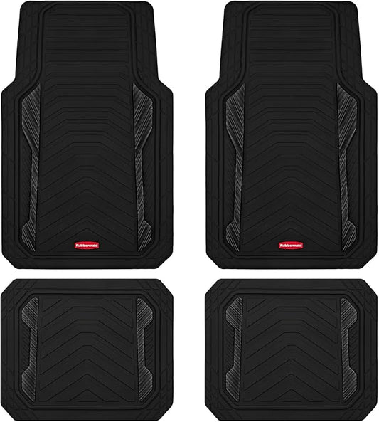 Rubbermaid Car Floor Mat, Heavy Duty All-Weather Car Mats Full Set by Rubbermaid