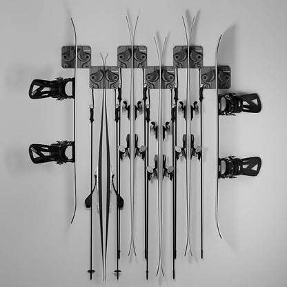 Ultimate Ski & Snowboard Wall Rack | Secure, Non-Slip Storage | Fits Any - Image 2