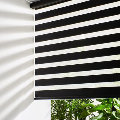 Persilux Cordless Zebra Blinds for Windows Free-Stop Window Shades Dual Layer by PersiluxHome