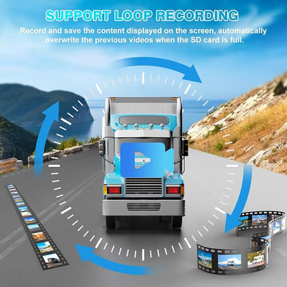 Fookoo 1080P 10" Wireless Backup Camera System, IP69 Waterproof Rear/Front View - Image 6