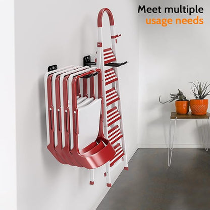 2PCS Racks for chairs, 12.4 inch Garage Hooks, Heavy Duty Hooks, Wall Mount - Image 2