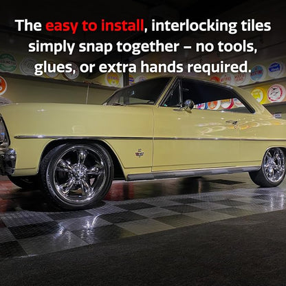 Big Floors RaceDeck CircleTrac, Interlocking Non-Slip Garage Flooring Tile - Image 5
