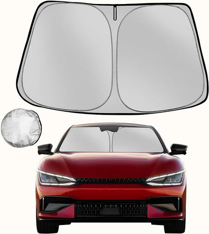 Windshield Sun Shade for 2022-2025 Kia EV6 Foldable Sun Sunshade for Car Front by Fonowka