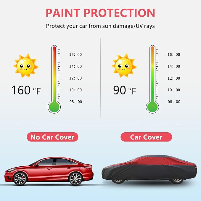 Car Cover Waterproof All Weather, Outdoor Car Cover - Image 7
