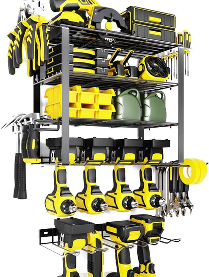 5 Layers 2 IN 1 Power Tool Organizer Wall Mount by Mefirt