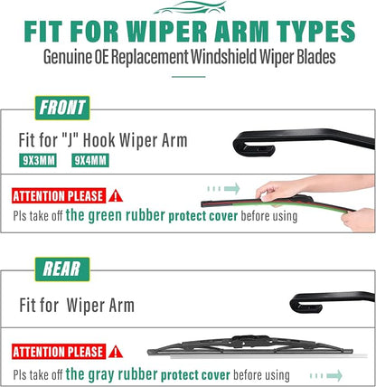 24" 16" 12" Windshield Wiper Blades Replacement - Image 8