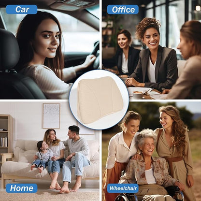 1P Lumbar Support Pillow, 15.5x8.7 Memory Foam, Superfiber Suede, Drive car - Image 6