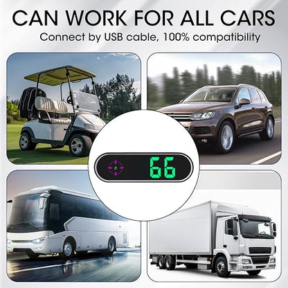 GPS Digital Speedometer for Car MPH, Universal HUD Speed Meter - Image 2