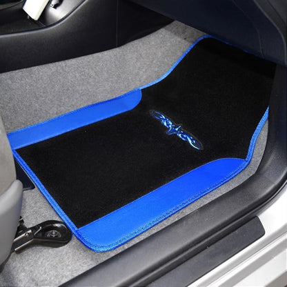 BDK Premium Carpet Black & Blue Floor Mats - Image 4
