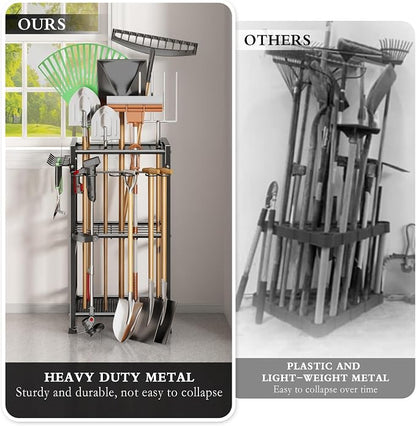 Garden Tool Organizer Storage Metal Yard Tool Organizer Heavy Duty Garden Tool - Image 3