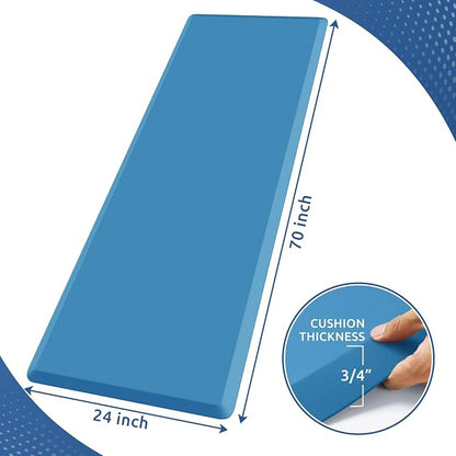 KitchenClouds Kitchen Mat Cushioned Anti Fatigue Rug 24"x70" Waterproof - Image 2