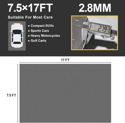 Garage Floor Mat 2.8mm Thickness PVC Garage Flooring Roll Diamond Plate Floor - Image 4