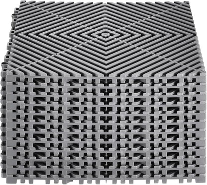 VEVOR Interlocking Drainage Mat, 12” x 12” Modular Interlocking Cushion - Image 9