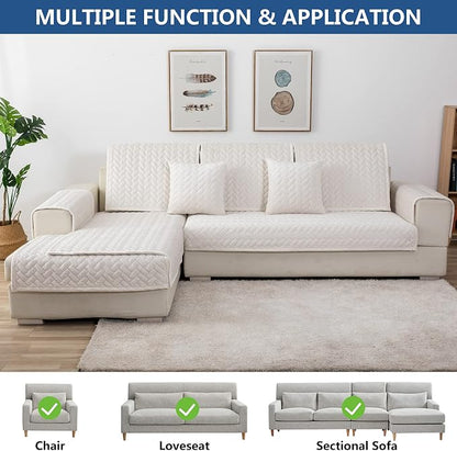 Eismodra Armrest Covers, Couch Cover, Sofa Cover, Backrest Covers, Anti-Slip - Image 2