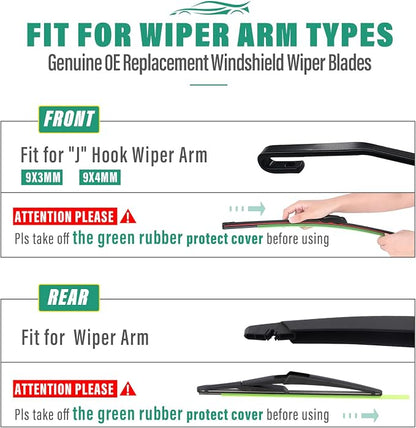 22" 14" 12" Windshield Wiper Blades Replacement - Image 8
