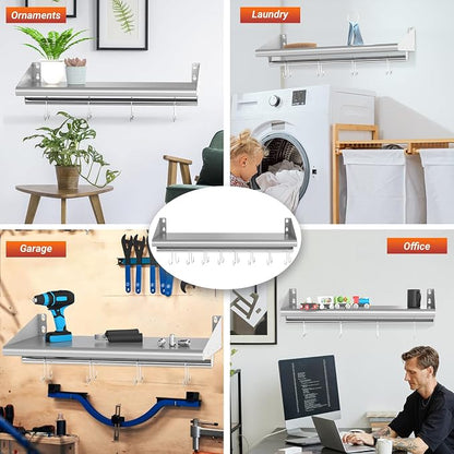 Skyflame Stainless Steel Floating Shelving - Image 6