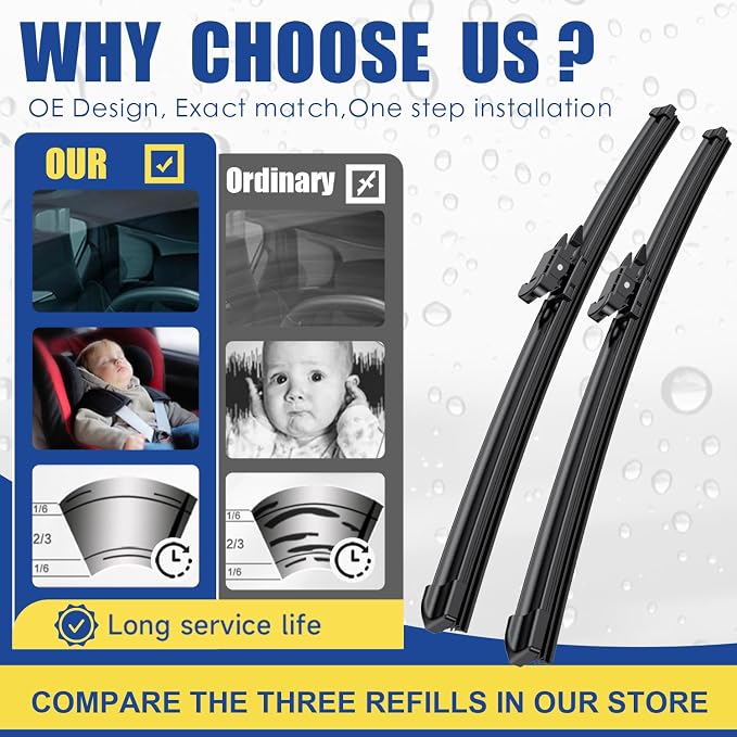 3 wipers Replacement For 2011-2016 2017 2018 2019 2020 2021 2022 2023 Ford - Image 2