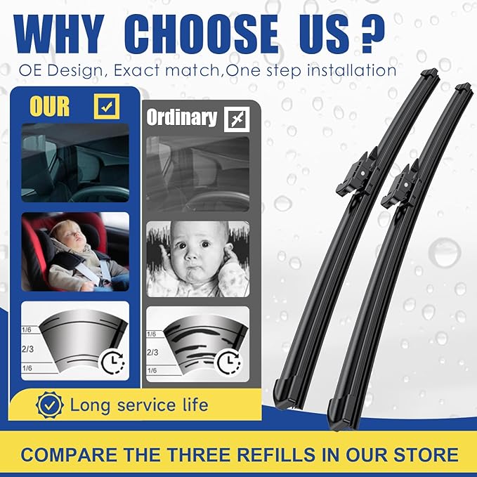 Wipers Factory Replacement For Audi Q7 2007-08/2015 Original Equipment - Image 2