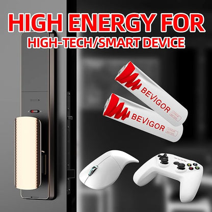 BEVIGOR Lithium Batteries AA Size, AA Battery 4 Pack, 3000mAh Double A Batteries - Image 8