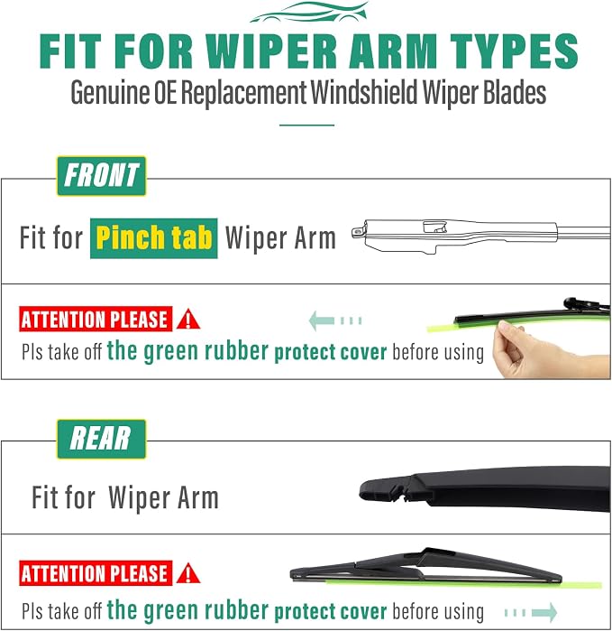 28" 21" 12" Windshield Wiper Blades Replacement - Image 8