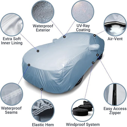 iCarCover Premium Car Cover for 2010-2025 Porsche Panamera Heavy Duty - Image 4