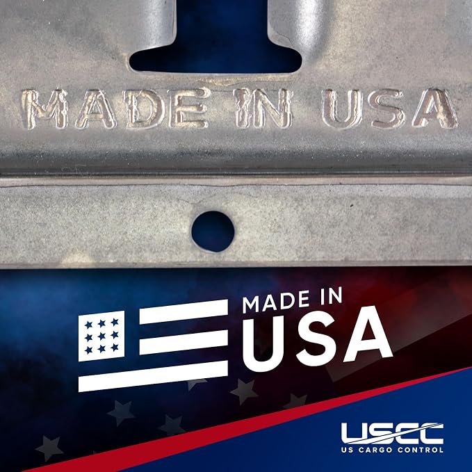 US Cargo Control E Track, Made in USA, 12 Gauge Steel 5 FT Galvanized E Track - Image 5