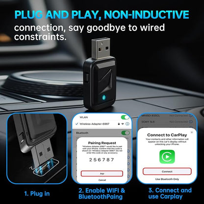 CarPlay Smart Box, Wireless CarPlay Adapter, converts Factory Wired to Wireless - Image 4