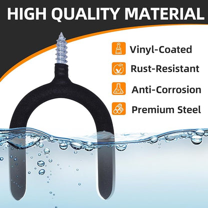 6 Pack Garage Storage System Steel U Hooks - Image 4